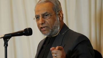 Dr Ibrahim Abu Mohammad at a memorial service in Sydney in 2011. (AAP)