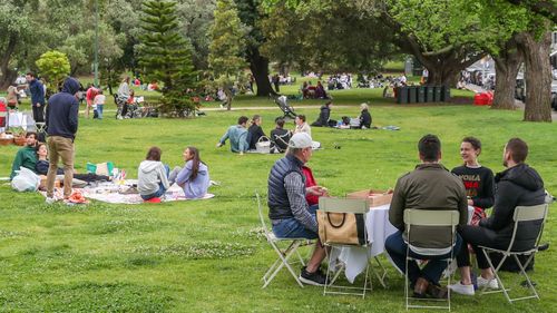 Melburnians enjoy the botanical gardens after a second wave of the coronavirus forced a second lockdown.