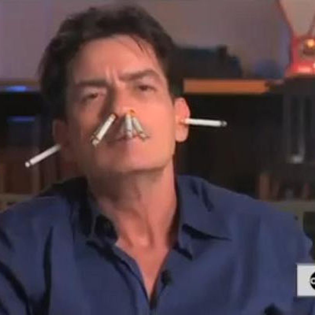 charlie sheen cigarette ad Charlie Sheen makes video parody of his trainwreck TV interview