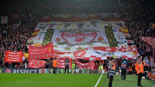 Liverpool later went on to soar to a 5-2 victory over Roma in the semi-final and the club said it will offer its full support to the victim and his family. Picture: AAP.