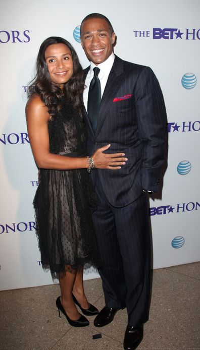 Marilee Fiebig and husband TJ Holmes attend the BET Honors 2012 Pre-Honors dinner, January 13, 2012.