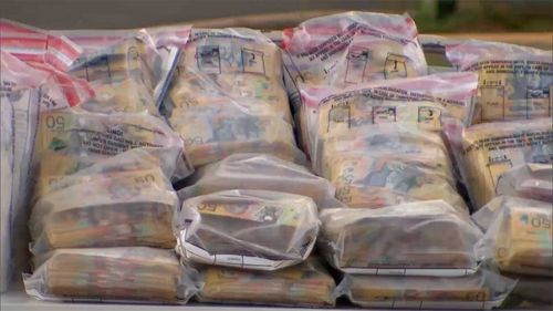 Millions in cash were found in two different trucks, WA police said.