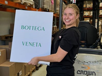 Grace won a $4,560 Bottega Veneta bag after joining The Pretty Privilege Club for free.