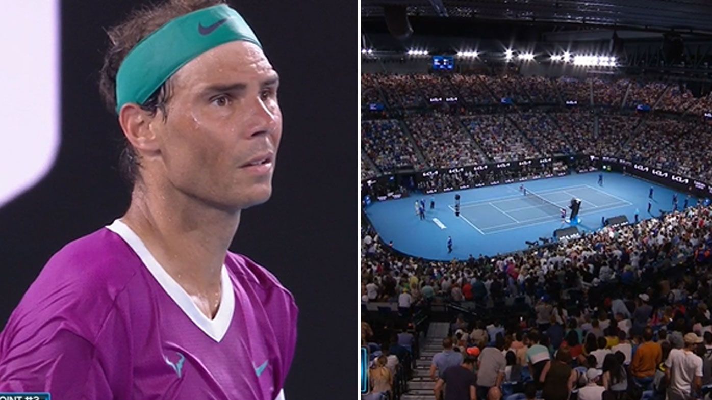 'We have a problem here': Australian Open final held up as spectator jumps on court
