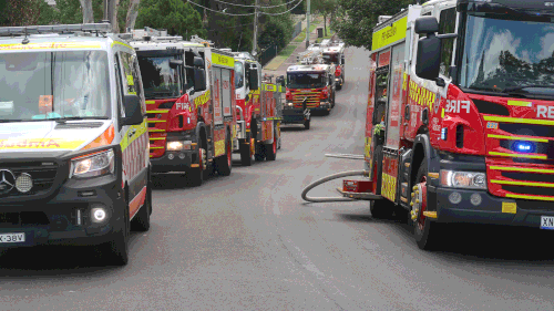 A pet bunny has been rescued from a large house fire in Sydney's west.