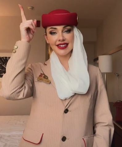 Emirates flight attendant 