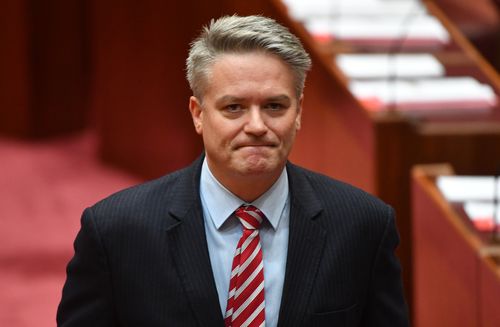 Finance Minister Mathias Cormann has accused Bill Shorten of "lying to the Australian people". (AAP)