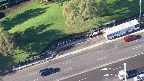 There were massive queues in Sydney's north during peak hour after a train breakdown.