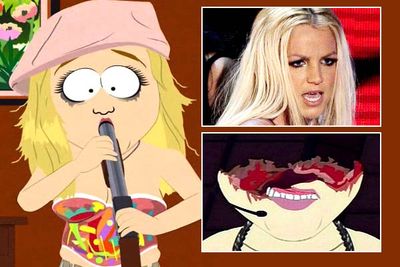 <B>Episode:</B> 'Britney's New Look', season 12 <br/><br/><B>Why it's so naughty:</B> The "new look" of the episode title comes about after Britney shoots off the top of her head in a failed suicide attempt. But her gross disfigurement doesn't stop the paparazzi from stalking her every move!<br/><br/><B>Quote:</B> [Britney's manager sees her for the first time after she blows her head off] "Oh, jeez, Britney! Britney, what were you thinkin'? First you shave your head, and then this."