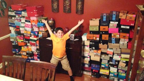 Birthday boy forgoes gifts in favour of shoes for kids in need