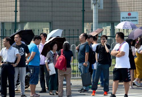 The embassy is visited by Chinese people seeking visas on a daily basis. (AP).