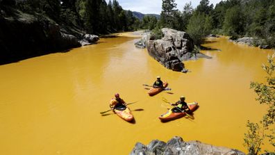 

<p>Un million de gallons (environ 3,8 millions de litres) d’eaux usées se sont déversés dans une rivière du Colorado mercredi, faisant virer la voie navigable au jaune vif.</p>
<p>Les déchets ont été déversés dans la rivière Animas, dans le sud-ouest de l’État. par l’Environmental Protection Agency pendant que l’organisme enquêtait sur une fuite à la mine voisine de Gold King.</p>
<p>L’EPA a confirmé à l’Associated Press que les déchets contenaient des métaux lourds mais n’ont pas encore révélé s’ils sont nocifs pour les humains ou les animaux .  </p>
<p><strong>Cliquez pour voir des images de la rivière teintée de jaune.  </strong></p>
<p>« /></p></div>
<div class=