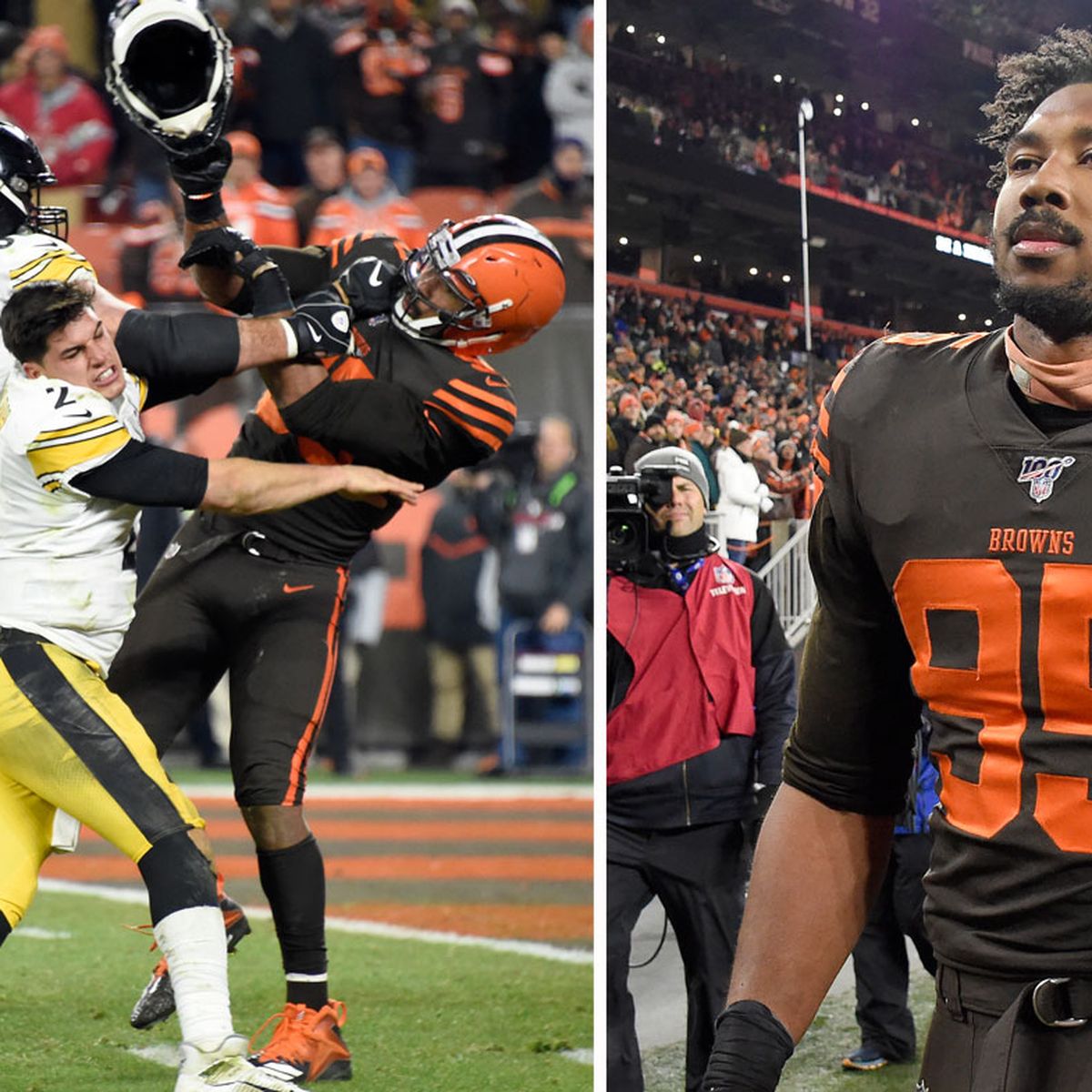 Arlington Martin product Myles Garrett suspended indefinitely for hitting  Steelers QB Mason Rudolph with helmet