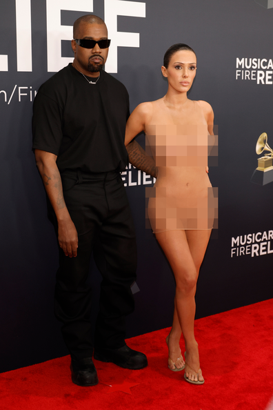 Kanye West dan Bianca Sensori di 2025 Grammy Red Carpet