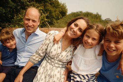 Catherine, The Princess of Wales, Prince William, Prince George, Princess Charlotte and Prince Louis, seen in a new video filmed in Norfolk in August 2024, in which the princess says she has finished chemotherapy.