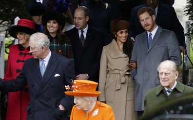 Harry and Meghan with royals