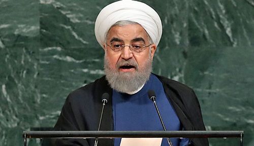 Iranian President Hassan Rouhani addresses the UN. (Photo: AFP).