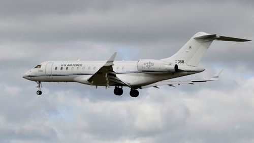 A US Air Force Bombardier E-11A Global Express plane at RAF Mildenhall, in the UK. According to media reports, US authorities have confirmed that a US military Bombardier E-11A has crashed in Afghanistan. 