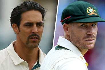 Mitchell Johnson vs David Warner.