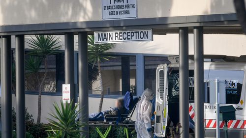 Residents of St Basil's Aged care in Melbourne are evacuated to hospitals after the cluster of Covid-19 cases and deaths from the home.