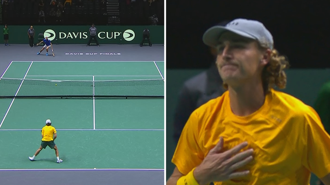 Aussies keep Davis Cup hopes alive with remarkable doubles rubber as United States falls