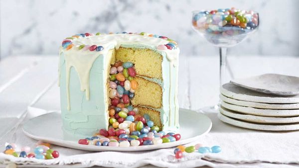 Jelly Belly pinata cake