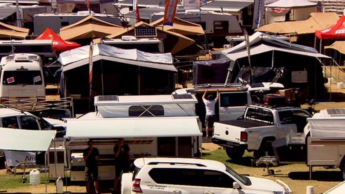 There are 620,000 caravans registered across Australia.