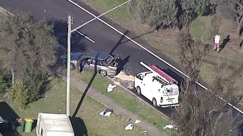 The Crash Investigation Unit is investigating the accident in South Penrith this morning. (9NEWS)