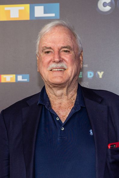 John Cleese pose for the 23rd annual German Comedy Awards at Studio in Koeln Muehlheim on October 2, 2019 in Cologne, Germany. 