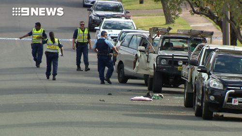 Images from the scene of the collision show the damage from Mr Andreou's car strewn across the road.