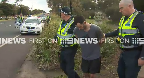 One of the arrested youths. (9NEWS)