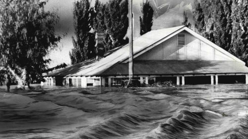 It had been an exceptionally wet spring , and by the end of October 1973 most of southern Queensland's river systems were already nearing capacity. Cyclone Wanda hit in 1974.