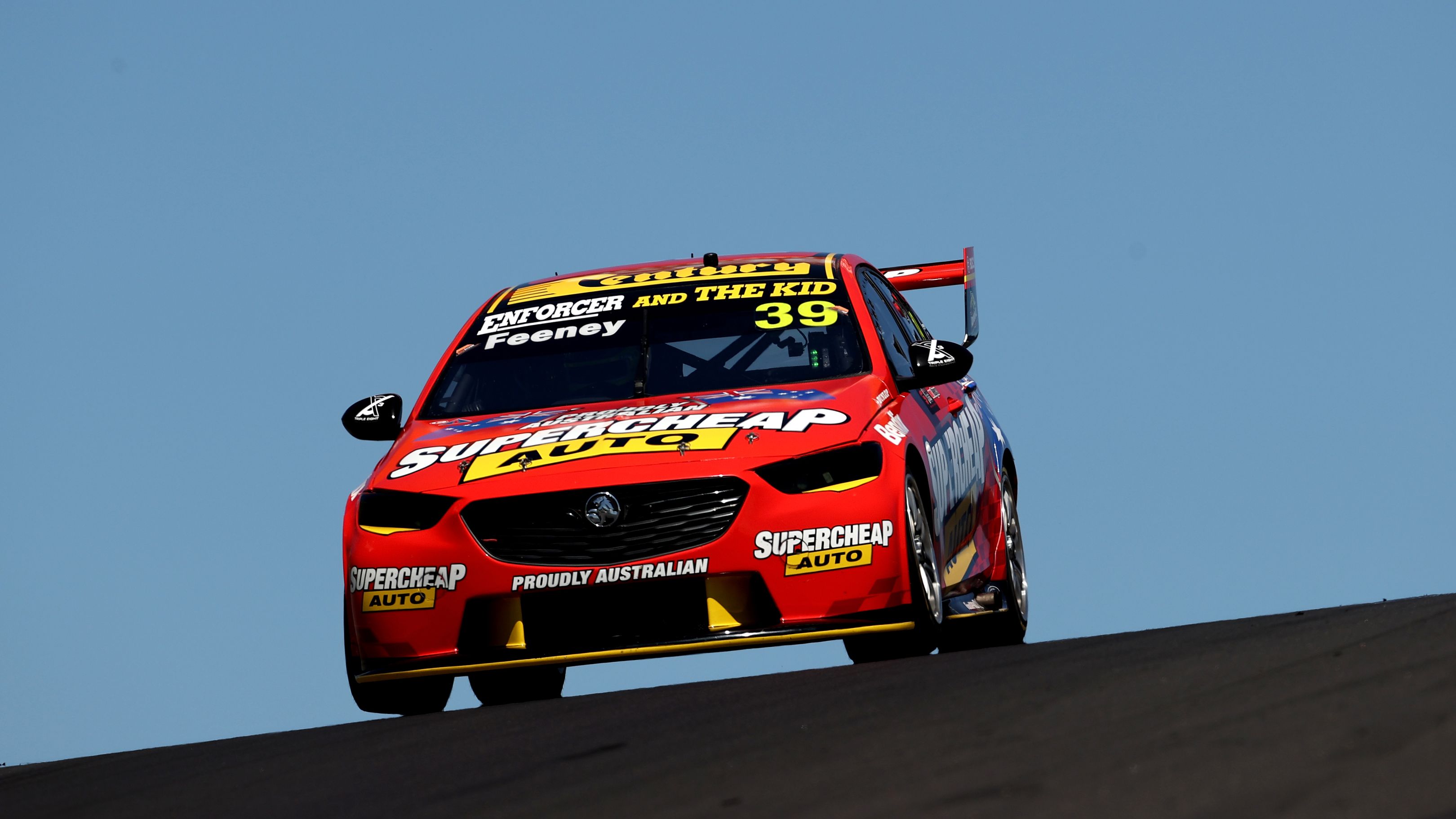Russell Ingall drives the #39 Supercheap Auto Racing Holden Commodore ZB  in practice during the Bathurst 1000 which is part of the 2021 Supercars Championship, at Mount Panorama, on December 04, 2021 in Bathurst, Australia. (Photo by Brendon Thorne/Getty Images)