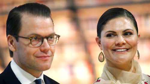 Crown Princess Victoria of Sweden (R) and Prince Daniel of Sweden (L). (EPA)