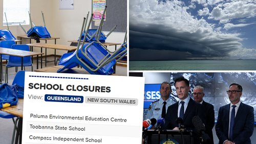 Cyclone Alfred closures block