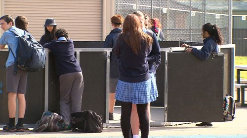 Dr Niki Vincent said private schools need to allow girls to wear shorts and pants in order to avoid limiting their potential. Picture: 9NEWS.