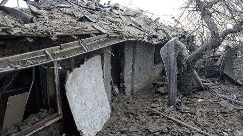 Homes were destroyed in the blast. (AFP)