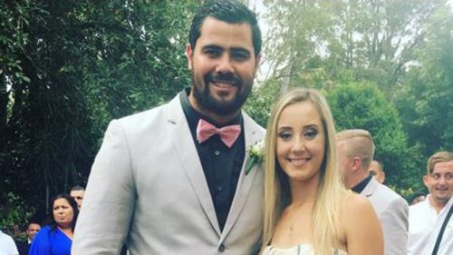 David Fifita and his wife Jade Robinson. (Supplied)