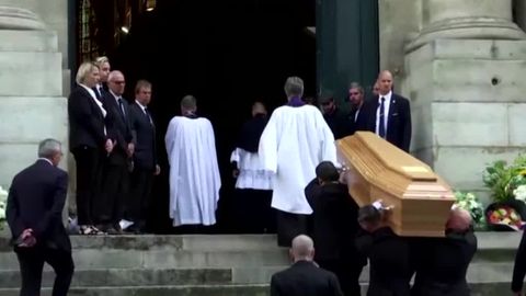 Jane Birkin: Charlotte Gainsbourg and Lou Doillon carry mother's coffin at  Paris funeral