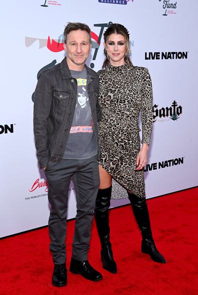 Breckin Meyer and Kelly Rizzo attend the Jam for Janie Grammy Awards Viewing Party 