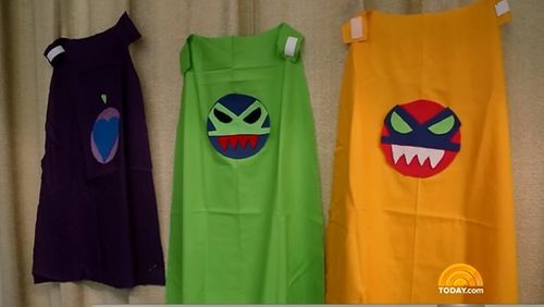 Some of the handcrafted capes. (TODAY US)