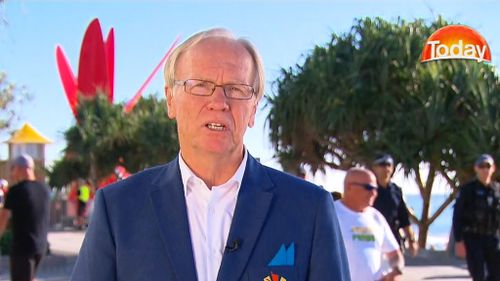 Peter Beattie offered a contrite apology this morning over the stuff-up at the closing ceremony. (9NEWS)