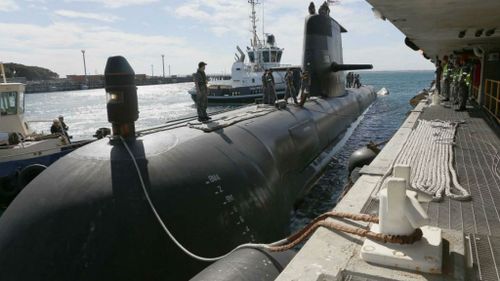 Collins class submarine HMAS Waller. (RAN Imagery Unit)