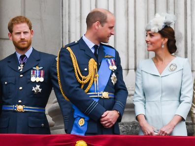 Prince William Prince Harry balcony