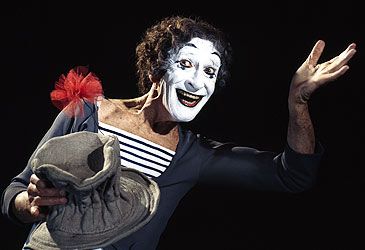 What was the name of mime artist Marcel Marceau's clown character?