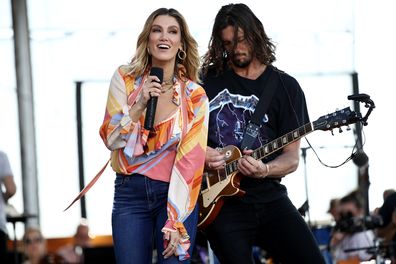 Delta Goodrem and Matthew Copley