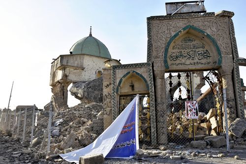 Mosul has been left in tatters almost 15 years after the start of the Iraq War. (AAP) 