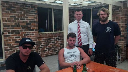 The four friends, Todd Sellars, Lachlan Hewitt, Kurt Bratby and Will McGovern. (Supplied)