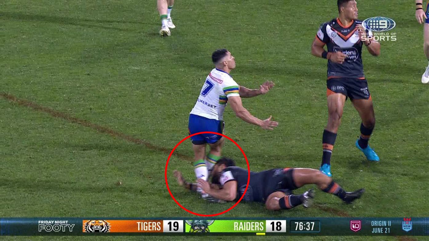 Andrew Johns backs ref after Tigers skipper fumes at match-deciding penalty