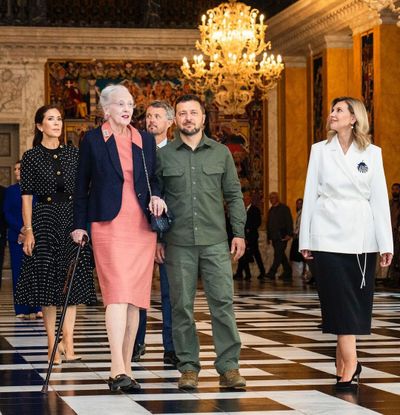 Danish royals welcome Ukraine's President and First Lady, August 2023